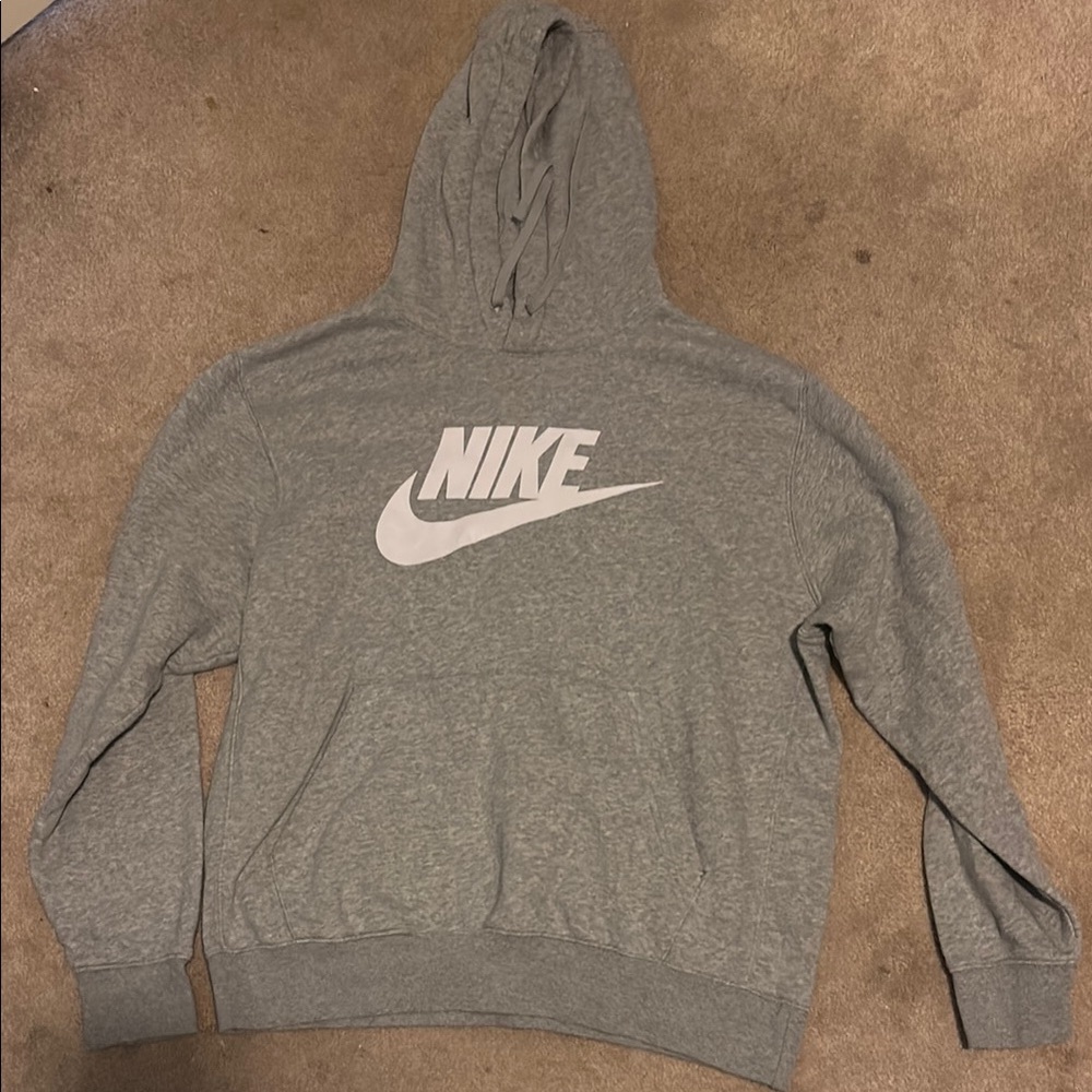 Nike Men's Heather Gray Hoodie